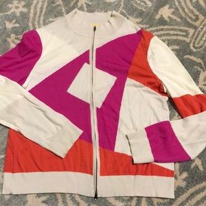 St. John zip cardigan
